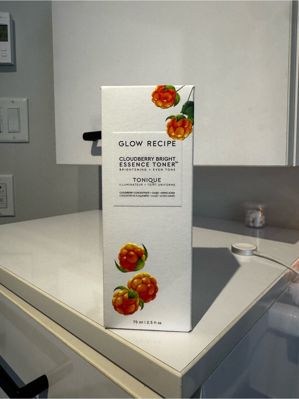 Glow Recipe Cloudberry Bright Essence Toner - Vibrant Orange Bottle